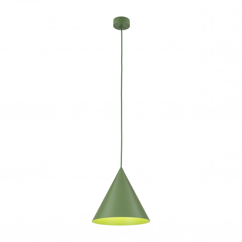 Lampa wisząca stożek Cono Peapod 25cm zielona TK Lighting