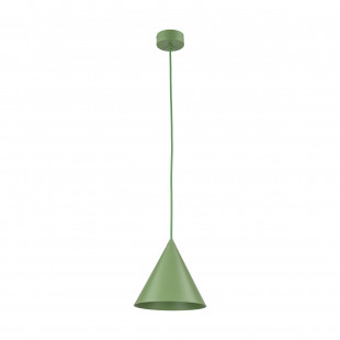 Lampa wisząca stożek Cono Peapod 19cm zielona TK Lighting