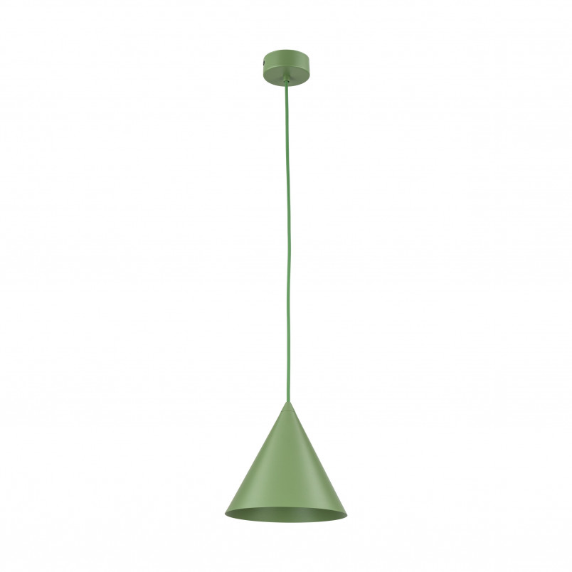 Lampa wisząca stożek Cono Peapod 19cm zielona TK Lighting
