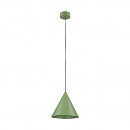 Lampa wisząca stożek Cono Peapod 19cm zielona TK Lighting