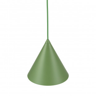 Lampa wisząca stożek Cono Peapod 19cm zielona TK Lighting