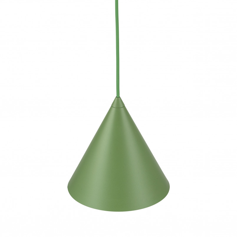 Lampa wisząca stożek Cono Peapod 19cm zielona TK Lighting