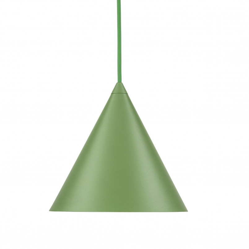 Lampa wisząca stożek Cono Peapod 19cm zielona TK Lighting