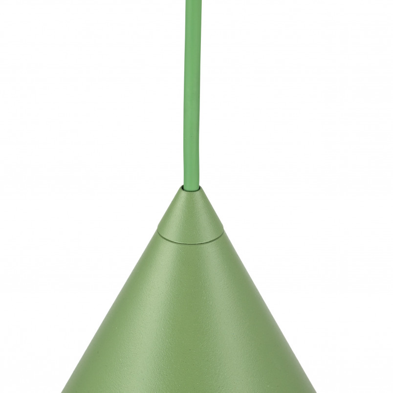 Lampa wisząca stożek Cono Peapod 19cm zielona TK Lighting
