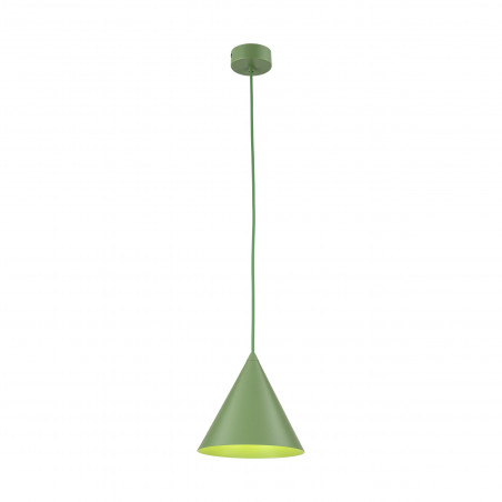 Lampa wisząca stożek Cono Peapod 19cm zielona TK Lighting