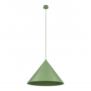 Lampa wisząca stożek Cono Peapod 50cm zielona TK Lighting