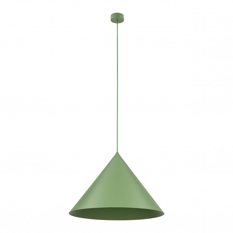 Lampa wisząca stożek Cono Peapod 50cm zielona TK Lighting