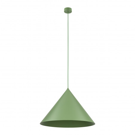 Lampa wisząca stożek Cono Peapod 50cm zielona TK Lighting