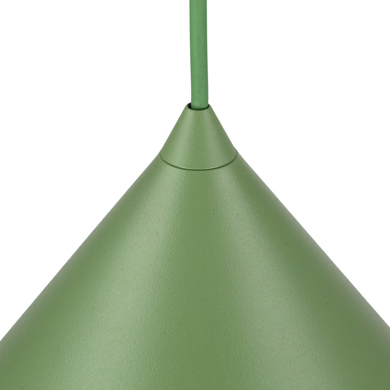 Lampa wisząca stożek Cono Peapod 50cm zielona TK Lighting