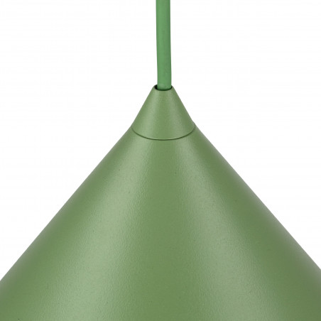 Lampa wisząca stożek Cono Peapod 50cm zielona TK Lighting
