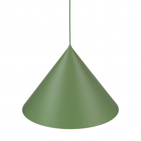 Lampa wisząca stożek Cono Peapod 50cm zielona TK Lighting