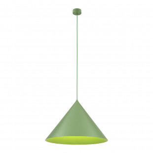 Lampa wisząca stożek Cono Peapod 50cm zielona TK Lighting