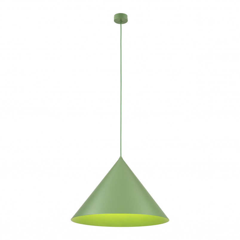 Lampa wisząca stożek Cono Peapod 50cm zielona TK Lighting