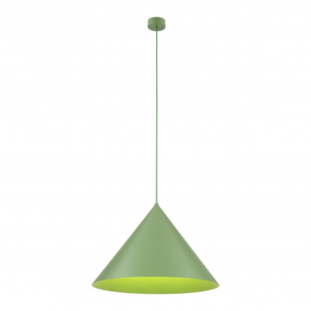 Lampa wisząca stożek Cono Peapod 50cm zielona TK Lighting