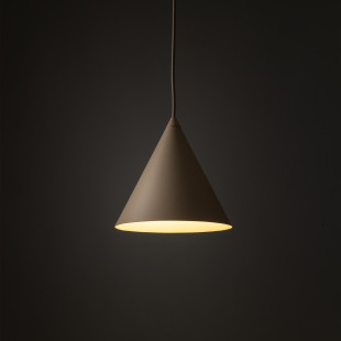 Lampa wisząca stożek Cono Sabia 19cm beżowa TK Lighting