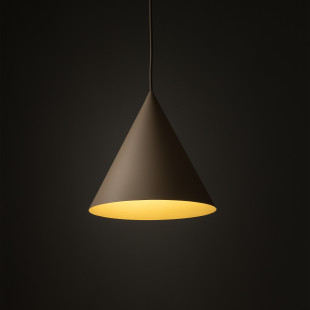 Lampa wisząca stożek Cono Sabia 25cm beżowa TK Lighting