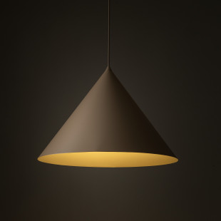 Lampa wisząca stożek Cono Sabia 50cm beżowa TK Lighting