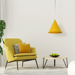 Lampa wisząca stożek Cono Yellow 32cm żółta TK Lighting
