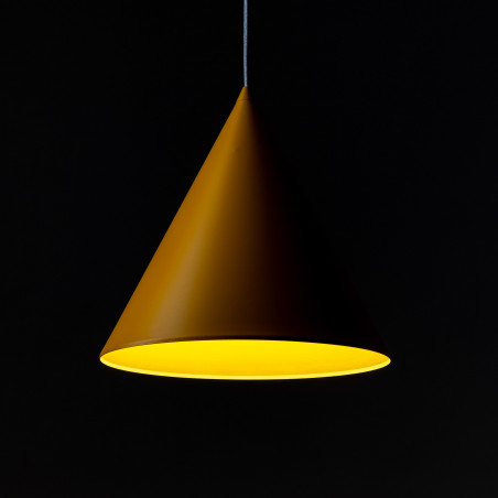 Lampa wisząca stożek Cono Yellow 32cm żółta TK Lighting