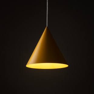 Lampa wisząca stożek Cono Yellow 25cm żółta TK Lighting