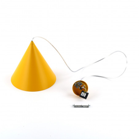 Lampa wisząca stożek Cono Yellow 25cm żółta TK Lighting