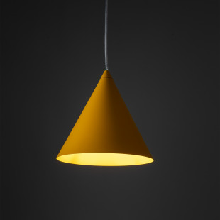 Lampa wisząca stożek Cono Yellow 19cm żółta TK Lighting