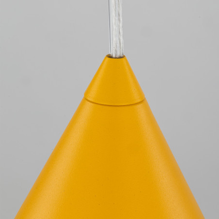 Lampa wisząca stożek Cono Yellow 19cm żółta TK Lighting