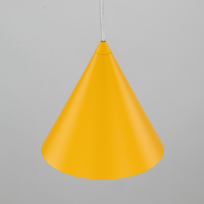 Lampa wisząca stożek Cono Yellow 19cm żółta TK Lighting