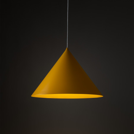 Lampa wisząca stożek Cono Yellow 50cm żółta TK Lighting