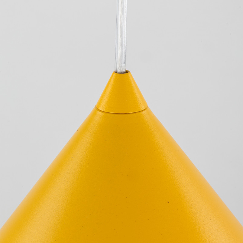 Lampa wisząca stożek Cono Yellow 50cm żółta TK Lighting