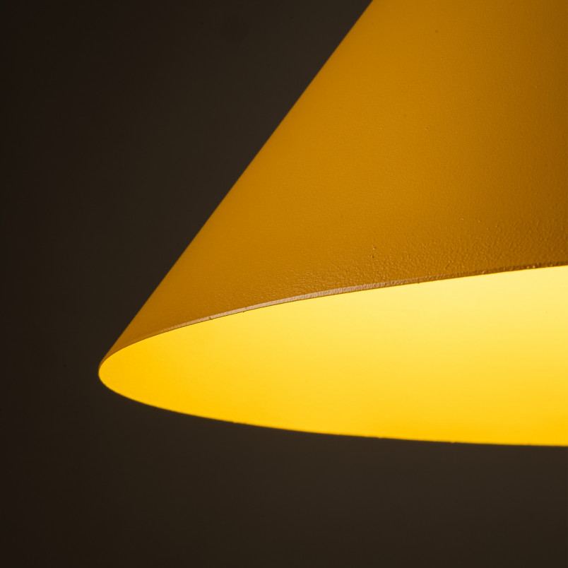 Lampa wisząca stożek Cono Yellow 50cm żółta TK Lighting