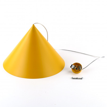Lampa wisząca stożek Cono Yellow 50cm żółta TK Lighting