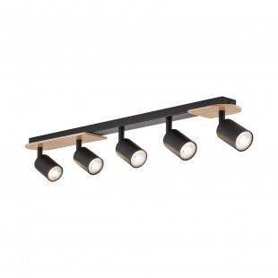 Reflektor sufitowy loft Cover Wood V czarny / drewno TK Lighting