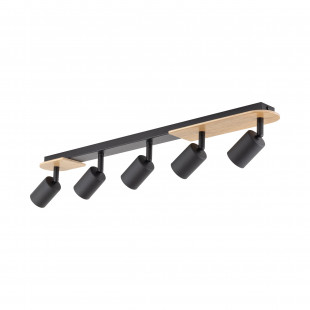 Reflektor sufitowy loft Cover Wood V czarny / drewno TK Lighting