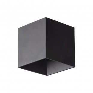 Kinkiet ogrodowy góra-dół Cube LED 3000K IP54 czarny TK Lighting