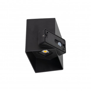 Kinkiet ogrodowy góra-dół Cube LED 3000K IP54 czarny TK Lighting