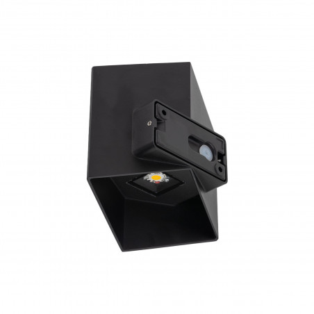 Kinkiet ogrodowy góra-dół Cube LED 3000K IP54 czarny TK Lighting