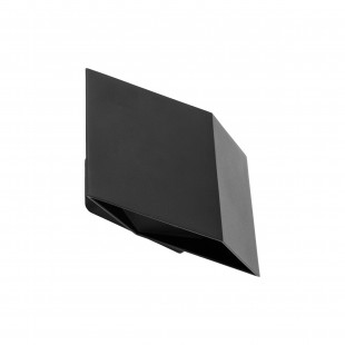 Kinkiet ogrodowy góra-dół Cube LED 3000K IP54 czarny TK Lighting
