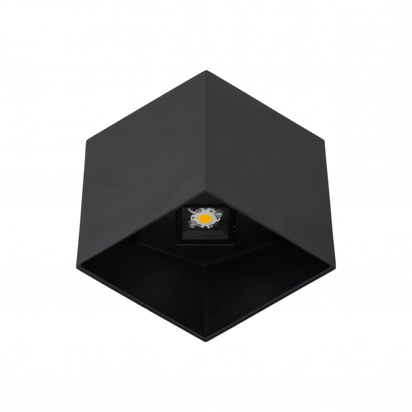 Kinkiet ogrodowy góra-dół Cube LED 3000K IP54 czarny TK Lighting