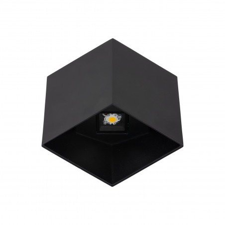 Kinkiet ogrodowy góra-dół Cube LED 3000K IP54 czarny TK Lighting