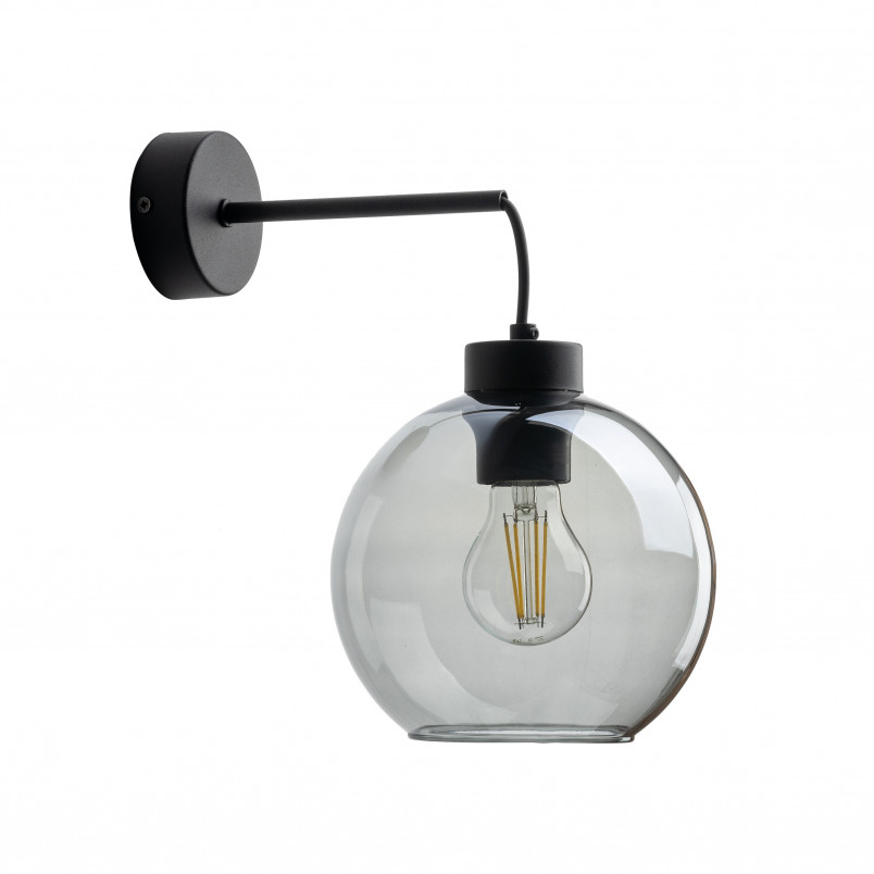 Kinkiet szklany wiszący Cubus 18cm grafitowy TK Lighting