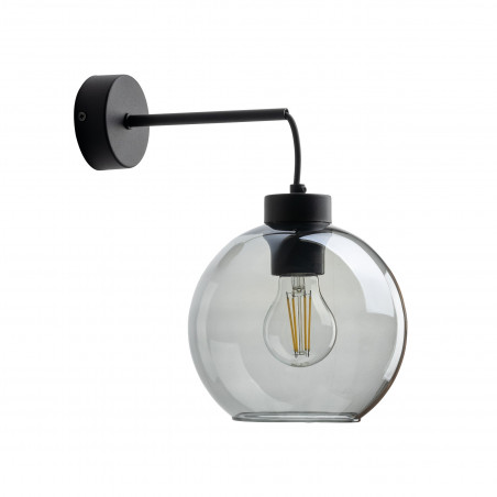 Kinkiet szklany wiszący Cubus 18cm grafitowy TK Lighting