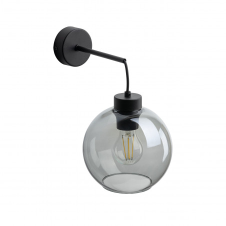 Kinkiet szklany wiszący Cubus 18cm grafitowy TK Lighting