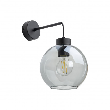 Kinkiet szklany wiszący Cubus 18cm grafitowy TK Lighting