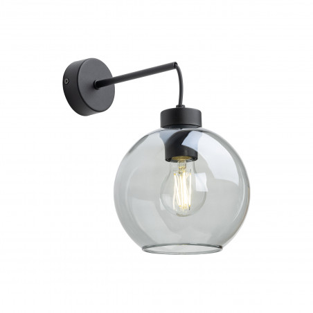 Kinkiet szklany wiszący Cubus 18cm grafitowy TK Lighting