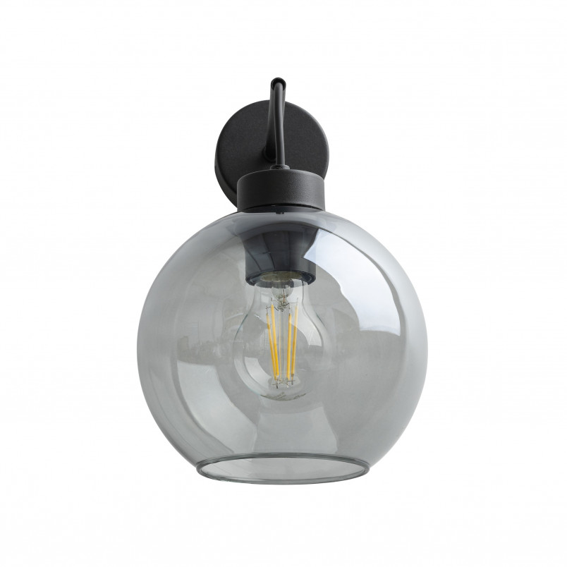 Kinkiet szklany wiszący Cubus 18cm grafitowy TK Lighting