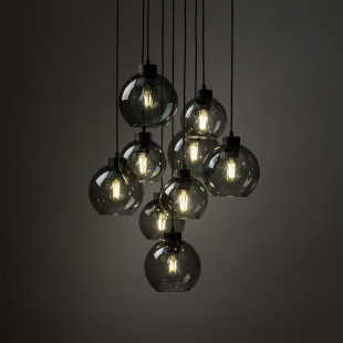 Lampa wisząca szklane kule Cubus IX 58cm grafitowa TK Lighting