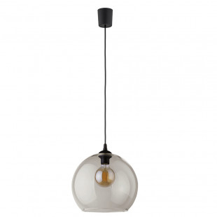 Lampa wisząca szklana kula Cubus Antisol 30cm grafitowa TK Lighting