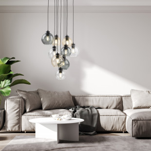 Lampa wisząca szklane kule Cubus IX 49cm multikolor TK Lighting