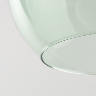 Lampa wisząca szklana kula Cubus 30cm zielona TK Lighting